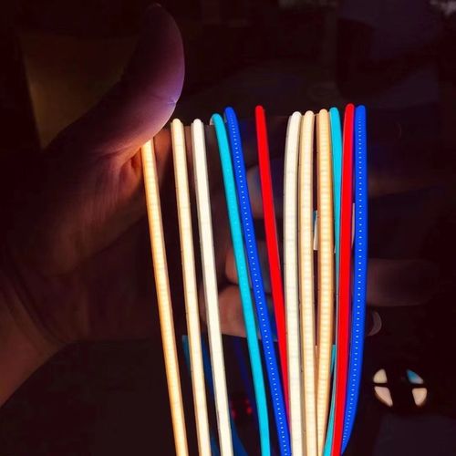 COB5MM8MM超窄超细线性自粘防水12V24V橱柜模型电视背景酒柜灯带