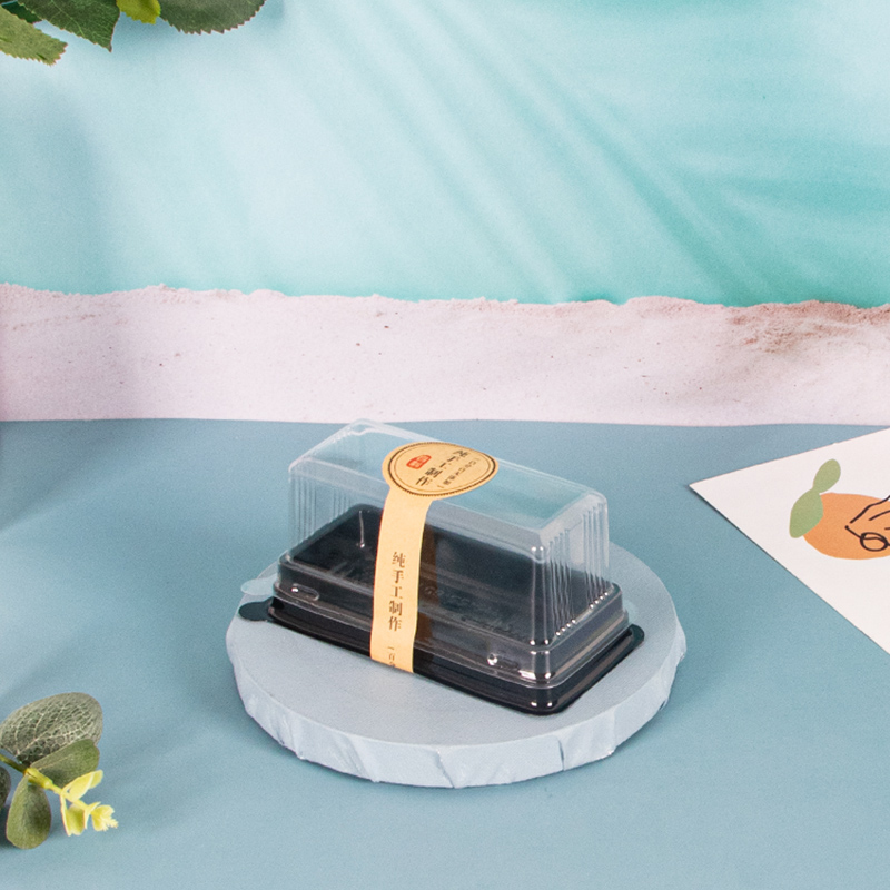 长方形慕斯拿破仑蛋糕盒蛋糕卷切块打包盒烘焙一次性蛋糕包装盒子