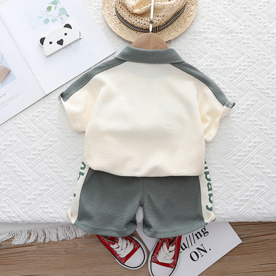 男宝宝夏装1岁半7七10一8八6九9十7个月婴儿夏季衣服分体夏天套装