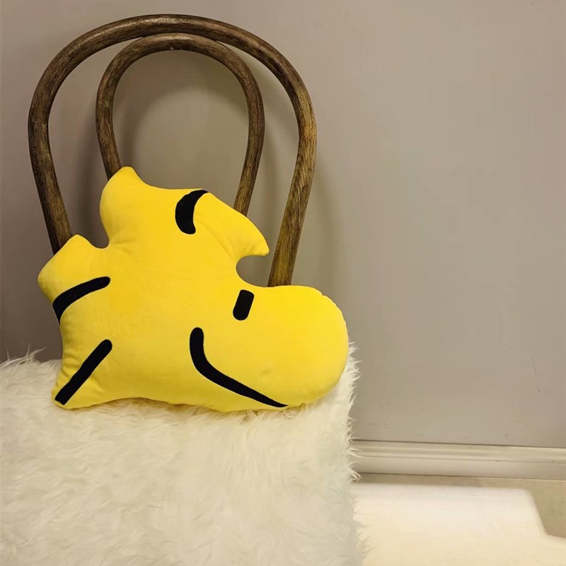 卡通创意抱枕 S努比小狗靠背 午睡趴趴枕 小男孩造型枕头 简约