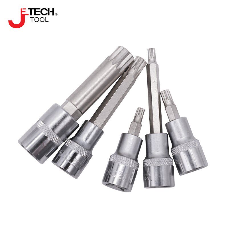 jtech捷科1/2系列M外十二角加长旋具套筒12角多花加长型汽修汽保
