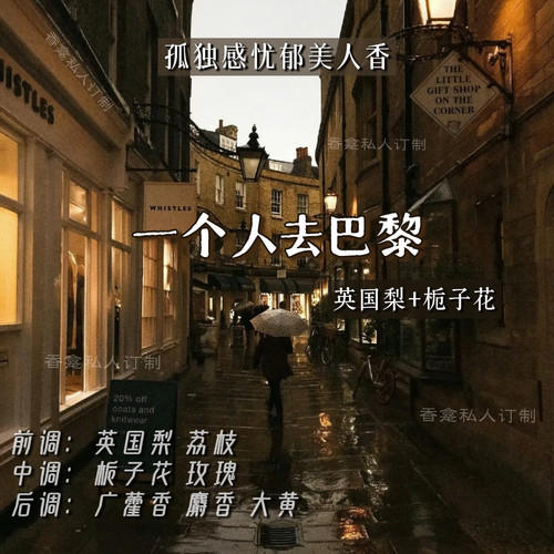 【一个人去巴黎】英国梨+栀子花 贵气千金感忧郁小众原创香氛喷雾