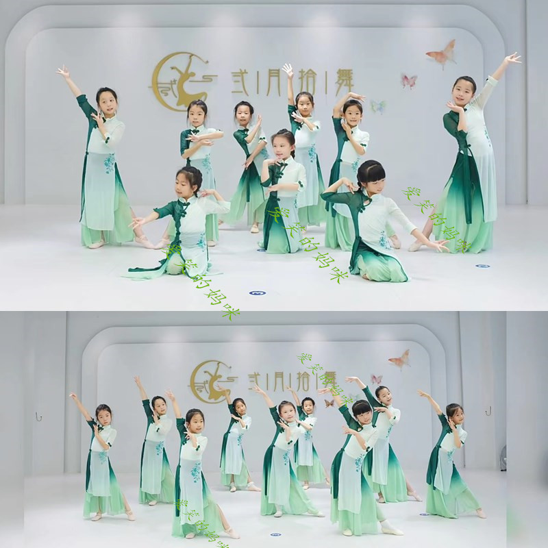 醉清波舞蹈服装中小学生外婆桥演出服古典舞入画江南表演服儿童款