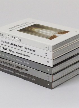 黑白灰外文装饰真书 建筑摄影小说系列装饰书样板房别墅摄影摆件