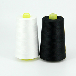 柳青缝纫线402涤纶缝纫线大卷缝纫线黑白缝纫线16000码 宝塔缝纫线