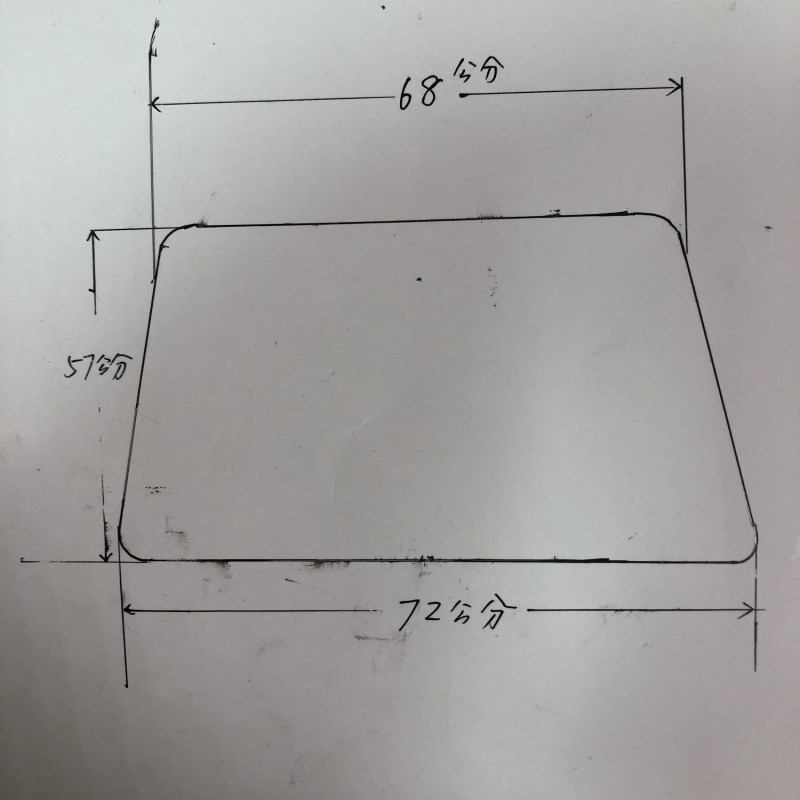 电动三轮车前挡风钢化玻璃加厚电三轮前挡风雨挡风驾驶室遮阳玻璃