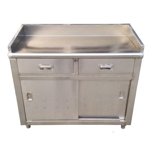 不锈钢定c制餐厨橱柜抽屉斗柜推拉趟门储物保洁茶水煮食碗柜操作