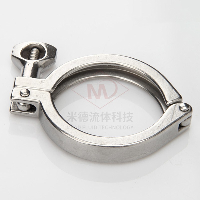 卫生级快装卡箍g304/201不锈钢接头卡盘抱箍快速接头端头卡扣管夹