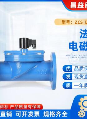铸铁法兰电磁阀常闭DFZCS灌溉水用220V24V节能DN5080100200