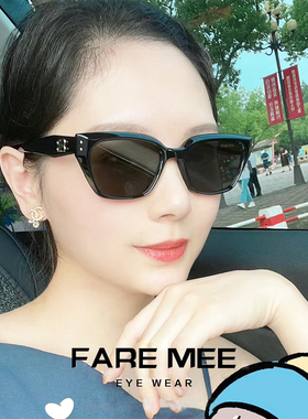 gm2025新款墨镜nada猫眼欧美防紫外线太阳镜虞书欣同款眼镜近视