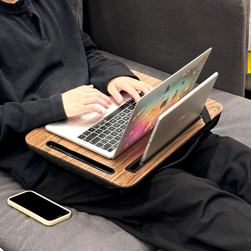 【兮茵】膝上桌子笔记本支架床上电脑桌带底座增高支撑飘窗沙发宿舍学生写字台新款,3C数码配件,笔记本膝上桌,淘宝优惠券,粉丝福利购,淘宝优惠卷