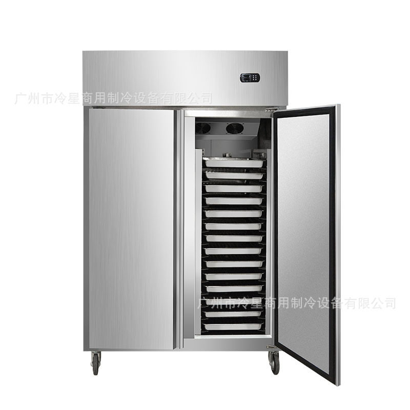 商用双大门风冷无霜冷冻插盘冰箱 烘焙面团蛋糕包饺子慕斯包子冷