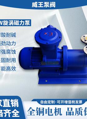 厂家供应CQW磁泵力传动旋涡泵。CQW20-20.UHH蚀耐酸化工耐质量腐