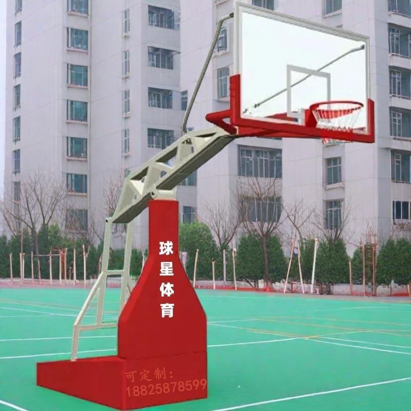 户989外篮球架家埋式方管篮厂球架地校标准学篮球架篮球场比赛用