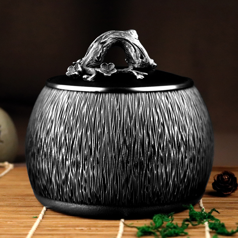 送老师礼物高档商务礼品送领导同事退休生日礼物纯锡茶罐实用定制