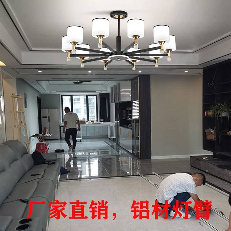 直销新款客厅吊灯现代简约轻奢大气家用卧室餐厅北欧套餐灯具铁材