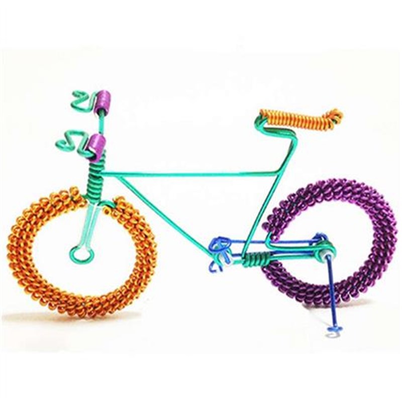 手工DIY粗2mm铁丝工艺彩色自行车铝线 漆包铁丝线 骨架人偶软铝丝