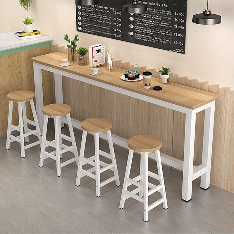 靠墙吧台桌家用简易桌子奶茶店桌椅长条桌子酒吧桌子阳台桌椅窄桌