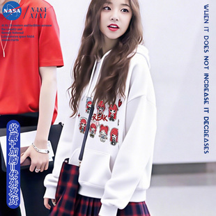 外套秋款 NASA GIDLE宋雨琦卫衣女连帽卡通YUQ1衣服Minnie应援同款