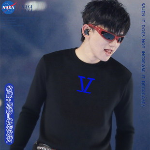 NASA张杰演唱会同款卫衣男秋季外套开往1982巡回演唱会衣服应援服