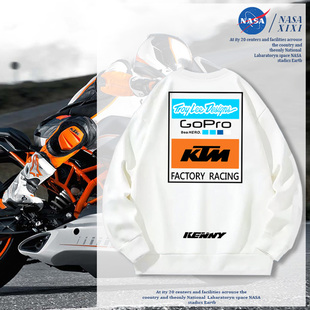 NASA KTM车队卫衣男外套秋冬季MotoGP厂队摩托车骑行服爱好者衣服