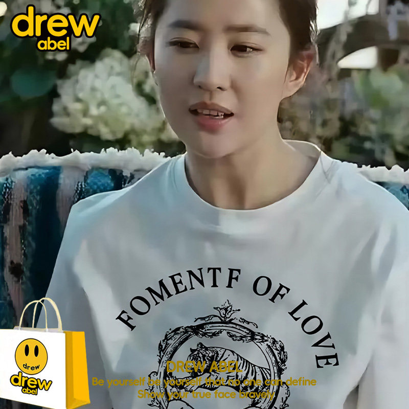 刘亦菲T恤女男衣服短袖去有风的地方2026夏季网眼青少年半袖韩版