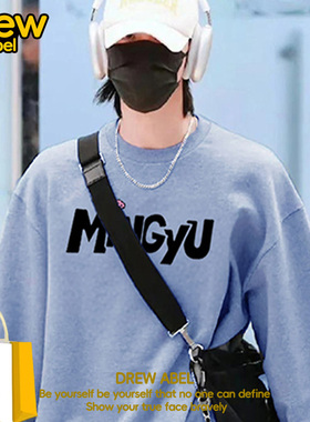 drew SEVENTEEN同款圆领卫衣女秋季nanatour周边衣服情侣装外套潮