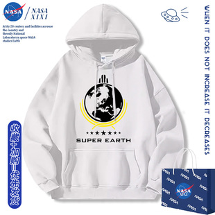 NASA绝地潜兵周边卫衣男2025新款动漫二次元周边衣服秋款连帽外套