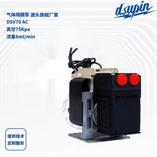 气体隔膜泵DSV70 AC气体采样泵隔膜真空泵220V微型隔膜气泵严