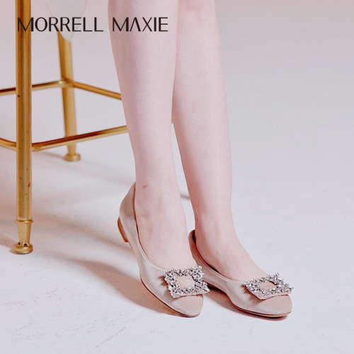 Morrell Maxie粉色圆头简约都市钻扣套包鞋｜MW261022PK