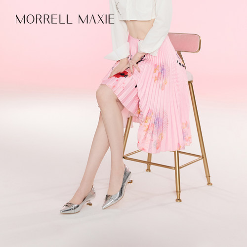 MorrellMaxie银色高跟鞋