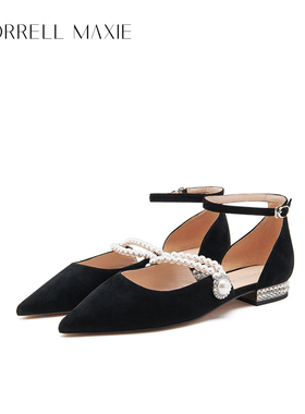 Morrell Maxie法式玛丽珍女鞋夏季轻奢优雅外穿凉鞋｜MW242029BK