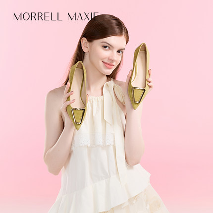 Morrell Maxie平底尖头单鞋女春新款复古气质小皮鞋｜MW241020GN