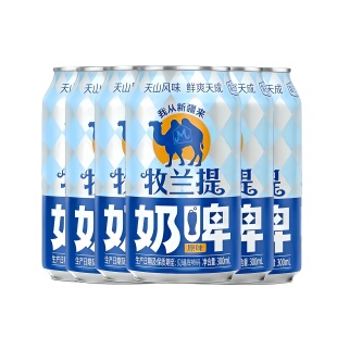 牧兰提特色益生菌气泡奶300ml 6罐发酵含乳饮料网红奶啤商超同款