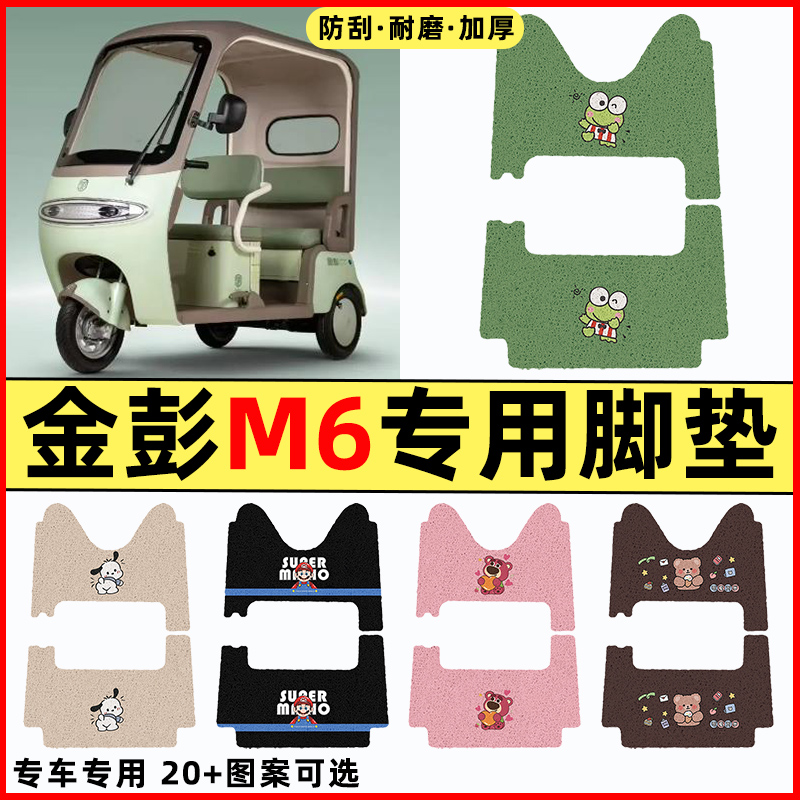 适用【金彭M6】三轮车脚垫