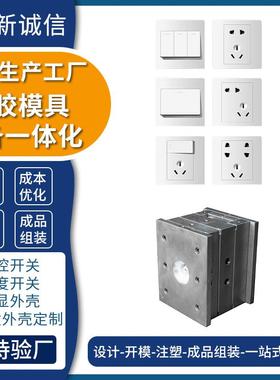 广东注塑模具制造厂电子显示屏模具温控开关插座仪表模具注塑加工