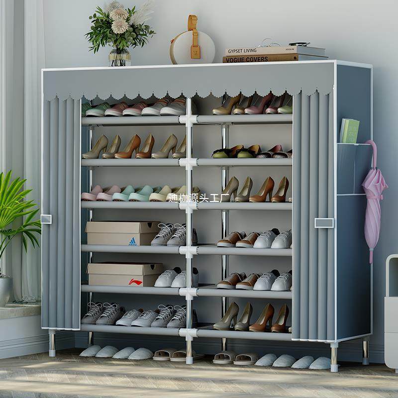 简易经济型鞋架子家用鞋子防尘多层大容量宿舍放门口鞋柜收纳