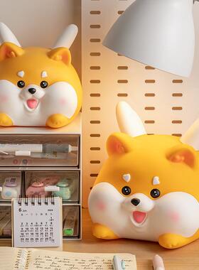 创意小狗儿童卡通可爱存钱罐2024年新款只进不出大容量储蓄罐