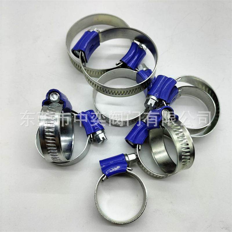英式蓝头卡箍蓝带喉箍水管夹强力碳钢喉箍17-20-24-28-32-44-56