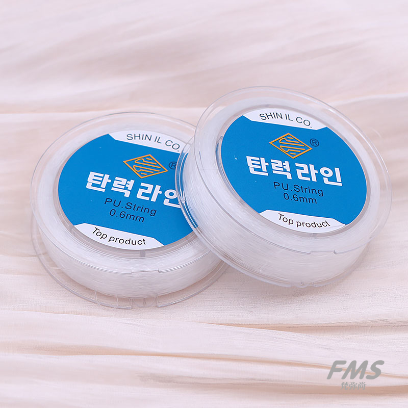 韩国进口水晶手串绳弹力线串珠耐磨穿手链绳子皮筋文玩线绳透明线