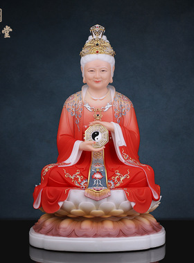 合成玉石粉中式佛堂装饰摆件