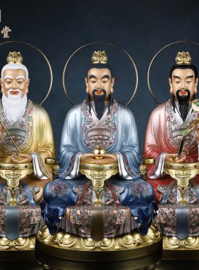 合成玉石中式佛堂装饰摆件