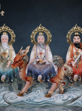 合成玉石粉中式佛堂装饰摆件