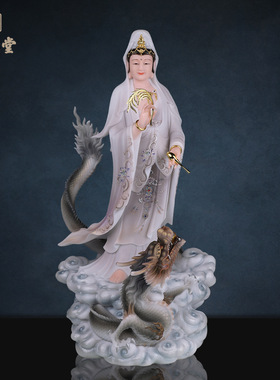 合成玉石中式佛堂装饰摆件