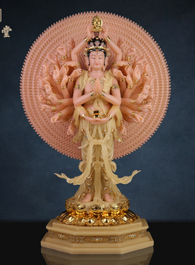 合成玉石中式佛堂装饰摆件