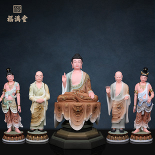 华严三圣佛像毗卢遮那大日如来文殊普贤菩萨阿难迦叶尊者像