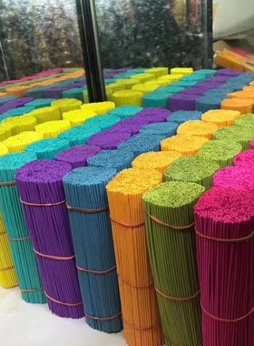 中式佛堂香山香大捆七彩装饰摆件