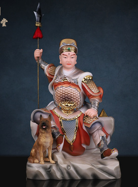 合成玉石粉中式佛堂装饰摆件