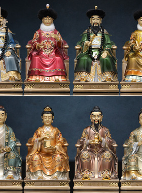 铜中式佛堂胡三太爷胡三装饰摆件