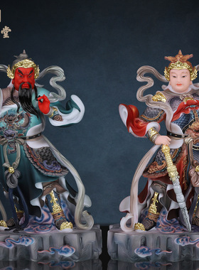 合成玉石粉中式佛堂装饰摆件